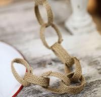Algopix Similar Product 14 - Natural Burlap Chain Link Decorative