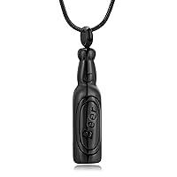 Algopix Similar Product 2 - mingkejw Beer Bottle Urn Necklace for