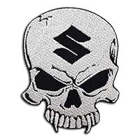 Algopix Similar Product 19 - Suzuki Skull Embroidered Patch Iron