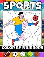 Algopix Similar Product 4 - Sports Color By Numbers Coloring Book