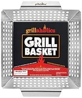 Algopix Similar Product 16 - Grillaholics Vegetable Grill Basket for