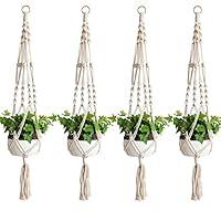 Algopix Similar Product 9 - Accmor Elegant Plant Hanger Set of 4 4