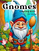 Algopix Similar Product 4 - Gnomes Coloring Book Enchanted Gnomes