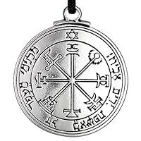 Algopix Similar Product 12 - Pewter Key of Solomon Pentacle of