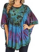 Algopix Similar Product 13 - Sakkas 17031  Sunia Tie Dye Caftan