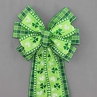 Algopix Similar Product 14 - Shamrock Plaid St Patricks Day Wreath