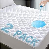 Algopix Similar Product 1 - Lunsing 2 Pack Twin Mattress Protector