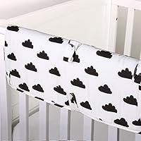 Algopix Similar Product 1 - Black on White Cloud 100 Cotton Padded
