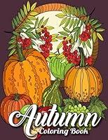 Algopix Similar Product 11 - Autumn Coloring Book 50 Beautiful