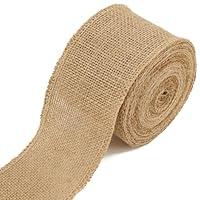 Algopix Similar Product 9 - LaRibbons 3 Inch Burlap Wide Fabric