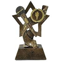 Algopix Similar Product 17 - Decade Awards Microphone Trophy Gold 