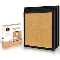 Algopix Similar Product 15 - Elegant Boards 4 Pack Cork Bulletin