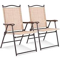 Algopix Similar Product 15 - Giantex Set of 2 Patio Folding Chairs