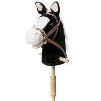 Algopix Similar Product 10 - HollyHOME Stick Horse Plush Handcrafted