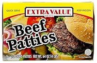 Algopix Similar Product 1 - Extra Value, Beef Patties, 4 lb