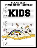 Algopix Similar Product 14 - Blank Sheet Piano Music Notebook Kids