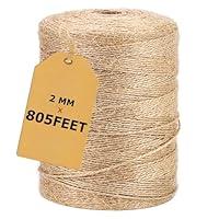 Algopix Similar Product 6 - Vanhench Jute Twine 2mm X 805ft 246m