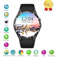 Algopix Similar Product 12 - Efanr KW88 Round Bluetooth Smart Watch