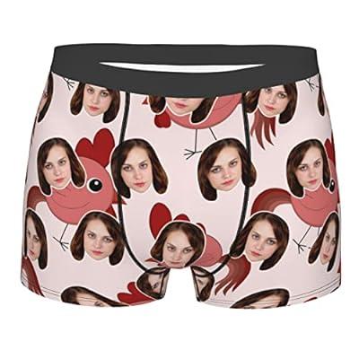 Customized Pattern Print Men's Boxer Briefs, Men's Sexy Underwear Husband,  New And Unique Avatar Customized Underwear Valentine's Day Gifts For Him