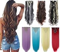 Algopix Similar Product 1 - DODOING 8Pcs 18 Clips 1726 Inch Curly