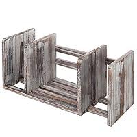 Algopix Similar Product 14 - MyGift Torched Wood Desk Book