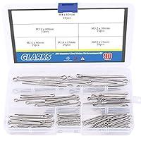 Algopix Similar Product 5 - Glarks 90Pcs 304 Stainless Steel Cotter