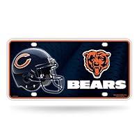 Algopix Similar Product 6 - NFL Chicago Bears Metal License Plate
