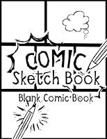 Algopix Similar Product 1 - Comic Sketch Book  Blank Comic Book
