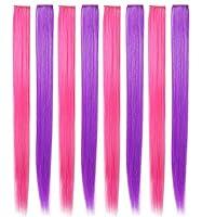Algopix Similar Product 17 - SARARHY Pink and Purple Wig Pieces for