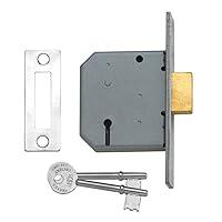 Algopix Similar Product 8 - Union 3 Lever Mortice Deadlock Satin