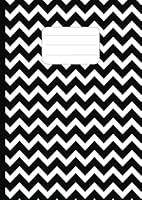 Algopix Similar Product 20 - BW Zig Zag  A4 Math Jotter  110