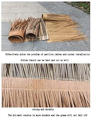 Duck Blind Grass Thatch Panel Runner roll Synthetic Mexican Straw