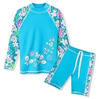 Algopix Similar Product 10 - TFJH E 2 Piece Swimsuits for Girls UPF