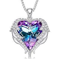 Algopix Similar Product 3 - NEWNOVE Butterfly Love Heart Necklaces