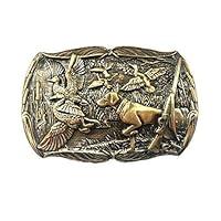 Algopix Similar Product 20 - Belt Buckle Duck Hunting Handmade