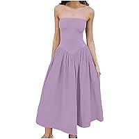 Algopix Similar Product 4 - Strapless Maxi Dresses for Women 2024