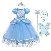 Algopix Similar Product 14 - MYRISAM Girls Cinderella Dress Princess