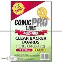 Algopix Similar Product 13 - Comic Pro Line CLEAR Backer Boards