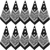 Algopix Similar Product 4 - NACHLYNN 10pcs Paisley Bandanas