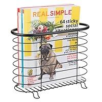 Algopix Similar Product 17 - mDesign Steel Magazine Holder Storage
