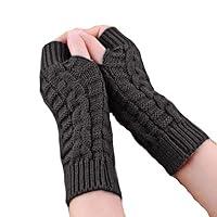 Algopix Similar Product 16 - Women Thermal Gloves Arm Knitted Mitten