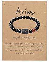 Algopix Similar Product 13 - LAKIYOYO Zodiac Bracelet for Men Women