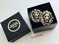 Algopix Similar Product 4 - BIG Lion Cufflinks Handcrafted