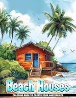 Algopix Similar Product 3 - Beach Houses Adult Coloring Books