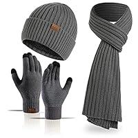 Algopix Similar Product 15 - Womens Mens 3 in 1 Hat Scarf Glove