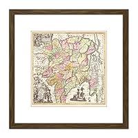 Algopix Similar Product 18 - Antique Map China Mongolia 8X8 Inch