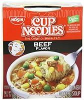 Algopix Similar Product 10 - Nissin Cup Noodles Beef Flavor Soup