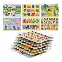 Algopix Similar Product 3 - Etna Products Wooden Puzzles Set