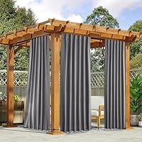 Algopix Similar Product 14 - NICETOWN 2 Panels Outdoor Curtains