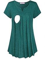 Algopix Similar Product 17 - Joymom Maternity Summer Split V Neck
